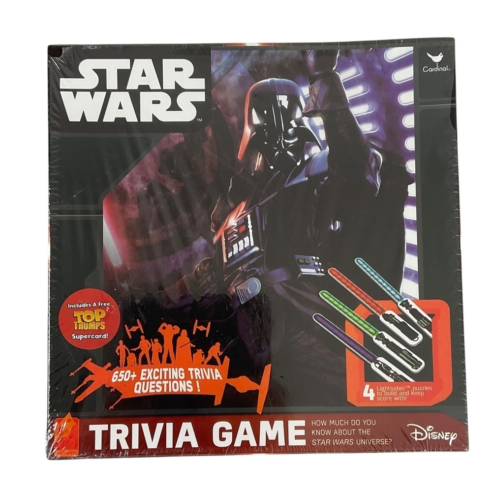 Star Wars Trivia Game Cardinal Disney Lucasfilm Sealed 650 Questions